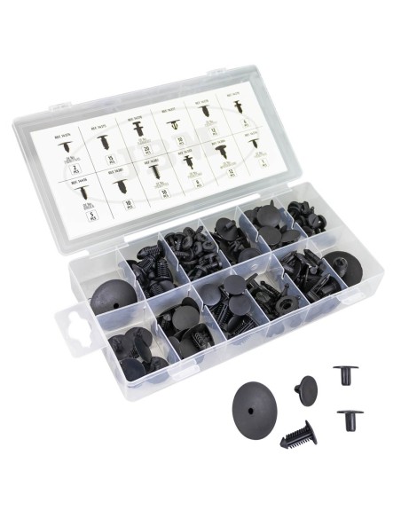 ESTUCHE DE CLIPS RENAULT/DACIA PARA TAPICERÍA 109PCS