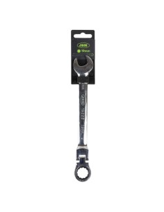 LLAVE COMBINADA ARTICULADA CON TRINQUETE 19MM - ACABADO BRILLANTE