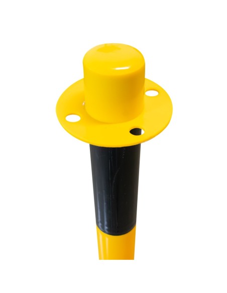 POSTE DE PLÁSTICO PARA CADENA - AMARILLO / NEGRO
