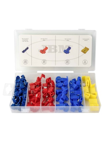 ESTUCHE DE CONECTORES RÁPIDOS DE CABLE 65PCS