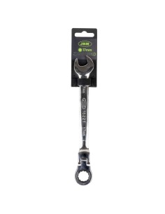 LLAVE COMBINADA ARTICULADA CON TRINQUETE 17MM - ACABADO BRILLANTE