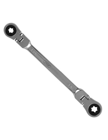 LLAVE ARTICULADA TRINQUETE TORX E6XE8