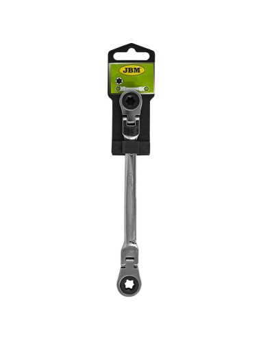 LLAVE ARTICULADA TRINQUETE TORX E6XE8