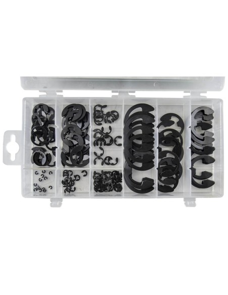 ESTUCHE DE CIRCLIPS TIPO E 150PCS