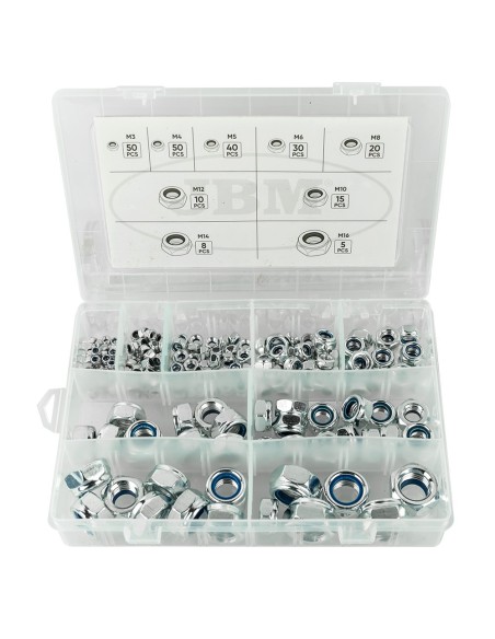 ESTUCHE DE TUERCAS AUTOBLOCANTES 228PCS