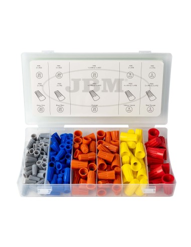 ESTUCHE DE CONECTORES DE CABLE ROSCADOS 158PCS