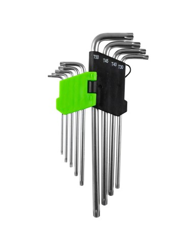 SET DE 9 LLAVES TORX EXTRALARGAS