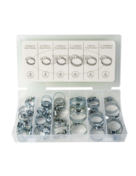 ESTUCHE DE ABRAZADERAS DE TUBO 34PCS