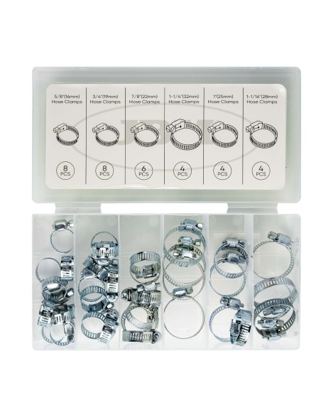 ESTUCHE DE ABRAZADERAS DE TUBO 34PCS