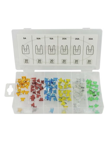 ESTUCHE DE MINI FUSIBLES 120PCS