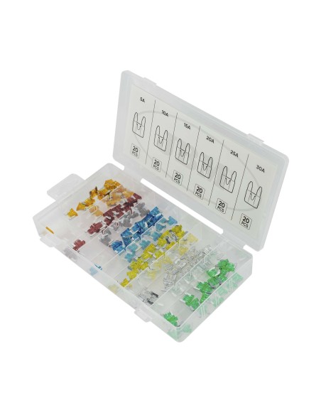 ESTUCHE DE MINI FUSIBLES 120PCS