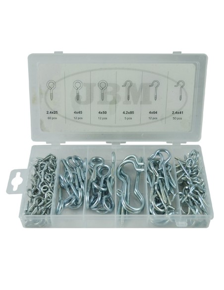 ESTUCHE DE TORNILLOS DE GANCHO 151PCS