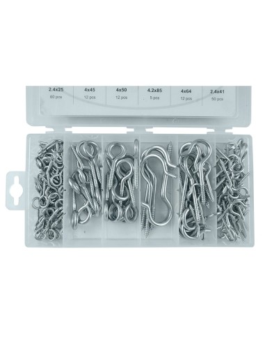 ESTUCHE DE TORNILLOS DE GANCHO 151PCS