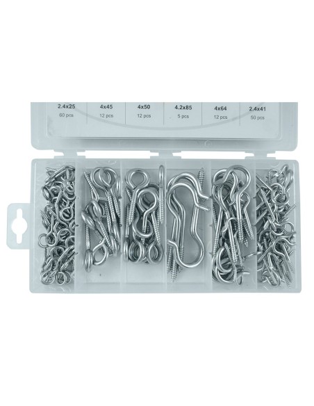 ESTUCHE DE TORNILLOS DE GANCHO 151PCS