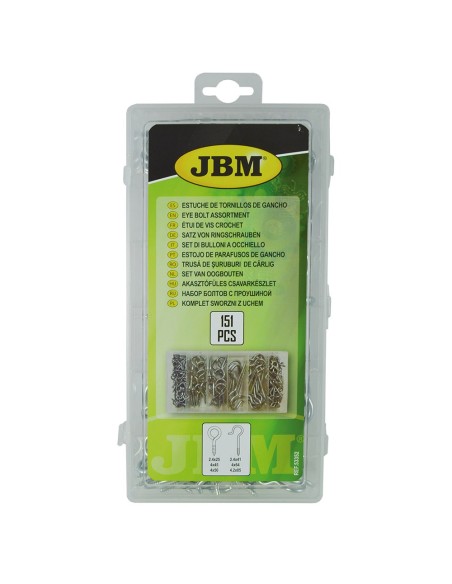 ESTUCHE DE TORNILLOS DE GANCHO 151PCS
