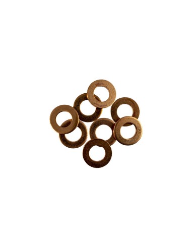 BOLSA DE 50 ARANDELAS DE COBRE PARA INYECTORES (13,8 X 7,3 X 1,4MM)