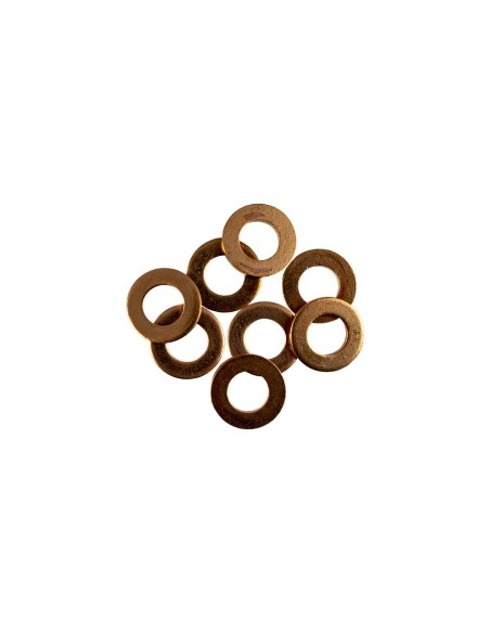 BOLSA DE 50 ARANDELAS DE COBRE PARA INYECTORES (13,8 X 7,3 X 1,4MM)