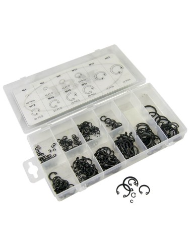 ESTUCHE DE ARANDELAS SEEGER INTERIORES 300PCS