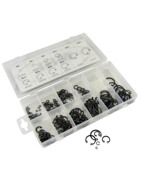 ESTUCHE DE ARANDELAS SEEGER INTERIORES 300PCS