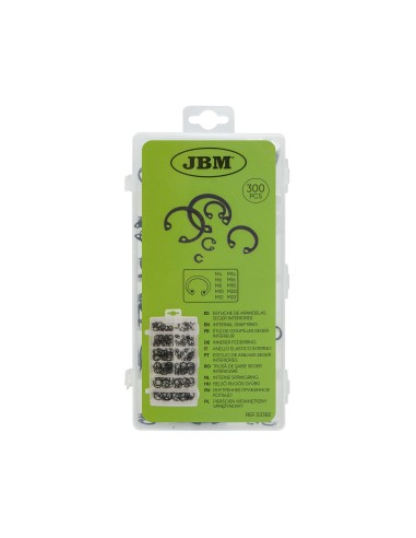 ESTUCHE DE ARANDELAS SEEGER INTERIORES 300PCS