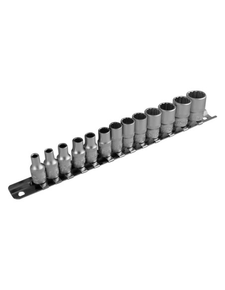 JUEGO DE 13 VASOS DE 12 CANTOS DE 1/4"