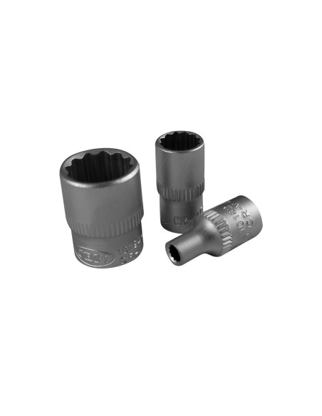 JUEGO DE 13 VASOS DE 12 CANTOS DE 1/4"