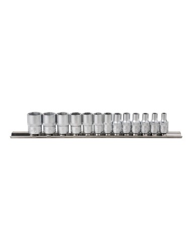 JUEGO DE 13 VASOS HEXAGONALES DE 1/4"
