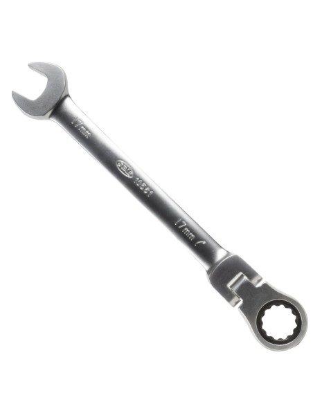 LLAVE COMBINADA ARTICULADA CON TRINQUETE 17MM