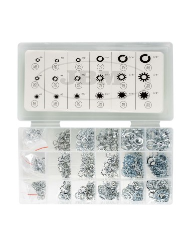 ESTUCHE DE ARANDELAS GROWER Y DENTADAS 720PCS
