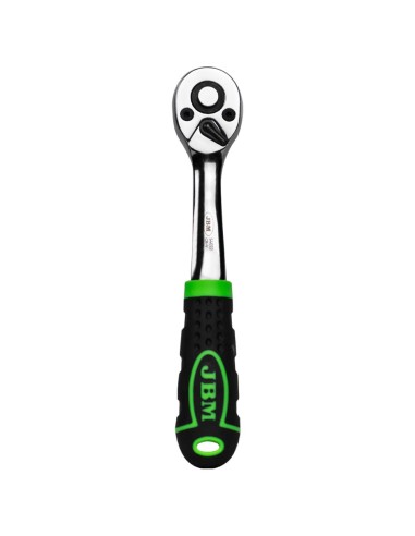 CARRACA DE 1/4" CON CABEZAL DE 72 DIENTES 145MM CROMADA