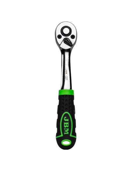 CARRACA DE 1/4" CON CABEZAL DE 72 DIENTES 145MM CROMADA