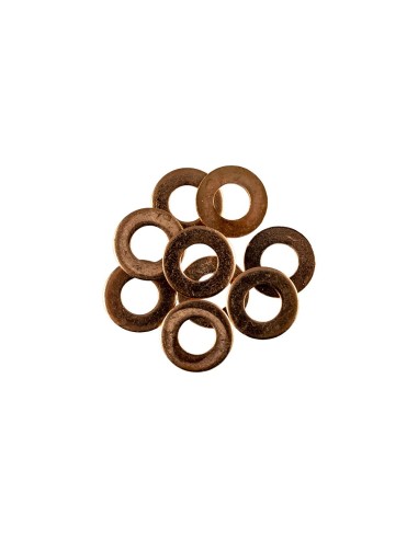 BOLSA DE 50 ARANDELAS DE COBRE PARA INYECTORES (15,0 X 7,5 X 1,0MM)