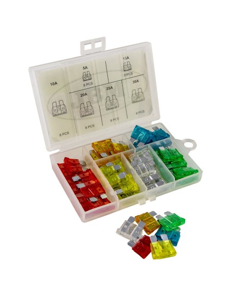 ESTUCHE DE FUSIBLES 48PCS