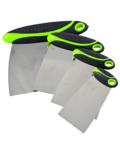 SET DE 4 ESPÁTULAS DE ACERO