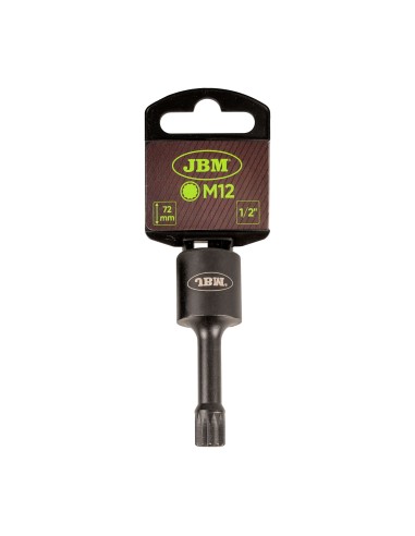1/2" VASO DE IMPACTO ESPECIAL PARA TORNILLOS SPLINE (XZN) M12 (72MM)