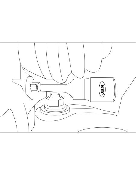 1/2" VASO DE IMPACTO ESPECIAL PARA TORNILLOS SPLINE (XZN) M12 (72MM)