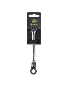 LLAVE COMBINADA ARTICULADA CON TRINQUETE 10MM - ACABADO BRILLANTE