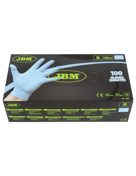 GUANTES AZUL DESECHABLES DE NITRILO TALLA M 3,5MIL