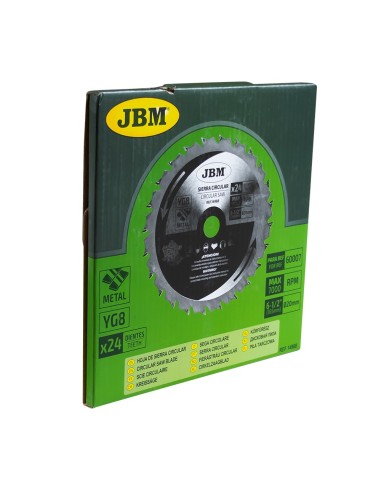 HOJA DE SIERRA CIRCULAR 24T 165MM PARA METAL PARA REF. 60007