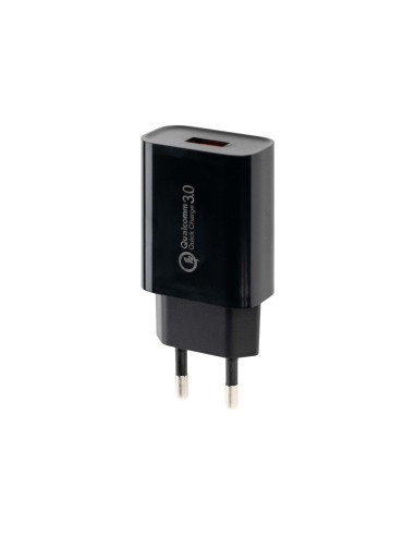 CARGADOR CON ADAPTADOR USB PARA CARGA RÁPIDA DE 9V / 2A