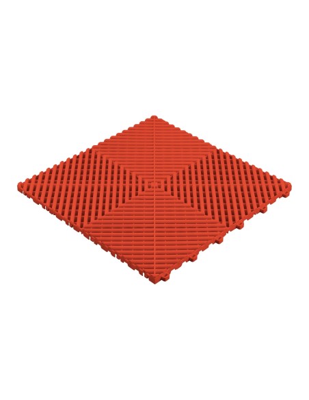 BALDOSA ROJA PERFORADA DE PP PARA SUELO