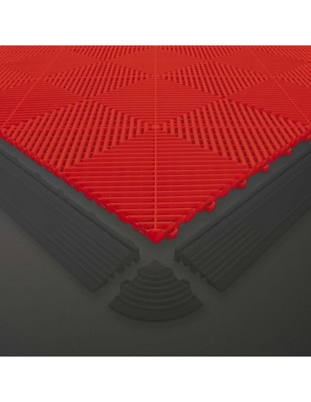 BALDOSA ROJA PERFORADA DE PP PARA SUELO