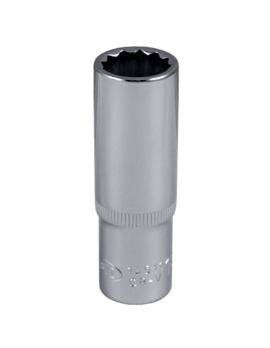 VASO 12 CANTOS 1/2" 75MM LARGO 18MM CROMADO