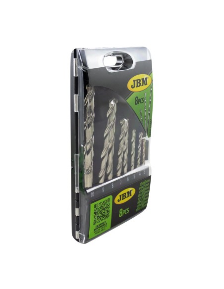 ESTUCHE DE 8 BROCAS 3-10MM PARA ALBAÑILERÍA