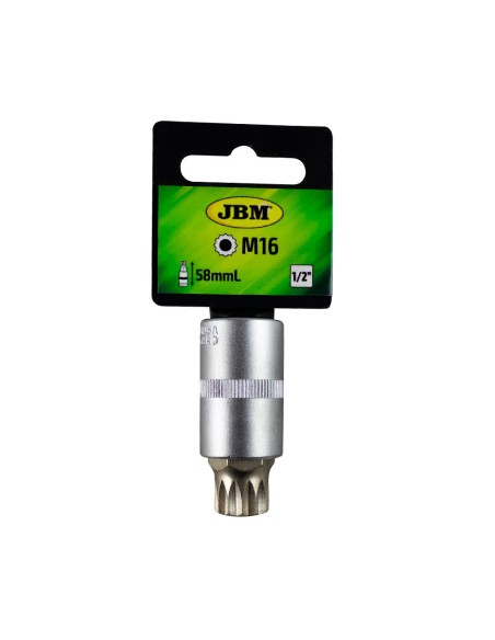 VASO PUNTA 1/2" XZN INVIOLABLE M16X58MM ESP. VAG