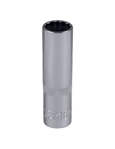 VASO 12 CANTOS 1/2" 75MM LARGO 16MM CROMADO