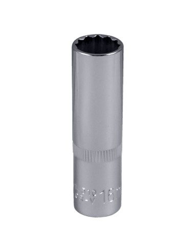 VASO 12 CANTOS 1/2" 75MM LARGO 16MM CROMADO