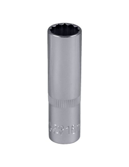 VASO 12 CANTOS 1/2" 75MM LARGO 16MM CROMADO