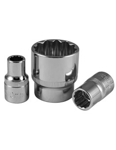 VASO CORTO DE 32MM, XZN 1/2" - CROMADO