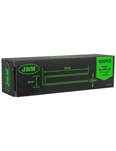 SET DE GRAPAS 32X6MM DE CALIBRE 18 (1000PCS)